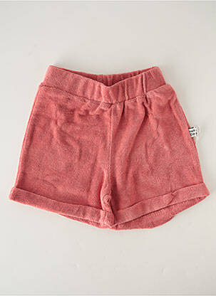 Short coupe droite taille élastique rose HELLO ELAÉ enfant