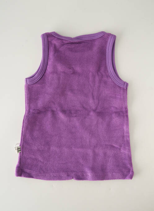 Débardeur stretch sans manche violet HELLO ELAÉ enfant