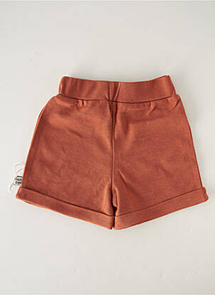 Short stretch taille élastique marron HELLO ELAÉ enfant