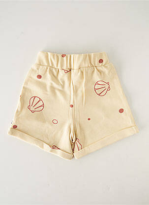 Short tissage jersey taille élastique beige HELLO ELAÉ enfant