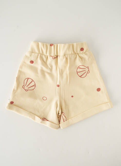 Short tissage jersey taille élastique beige HELLO ELAÉ enfant