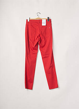Pantalon slim taille élastique taille normale rouge EAST DRIVE femme