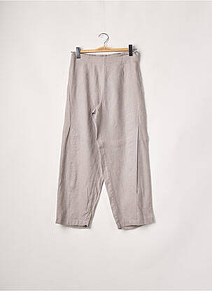 Pantalon droit taille normale taille normale gris KOKOMARINA femme