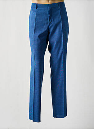 Pantalon droit tissage chiné taille normale bleu HUGO BOSS homme