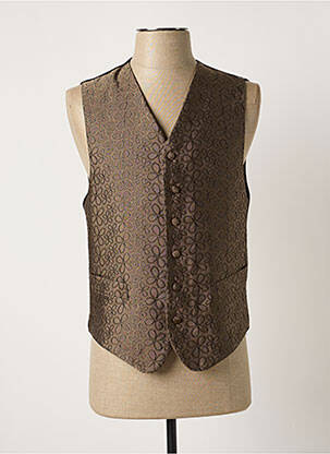 Gilet sans manche poches beige JEAN DE SEY homme