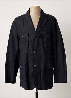 Veste casual fermeture boutonnée sur le devant bleu BUGATTI homme
