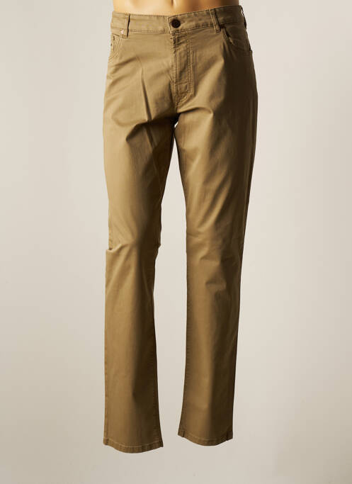 Pantalon slim beige MMX pour homme