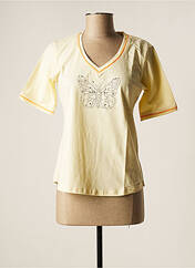 T-shirt jaune CLOUD'S pour femme seconde vue