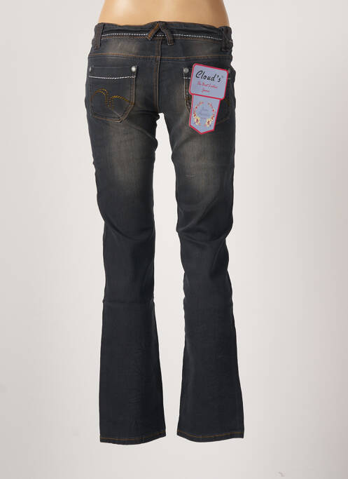 Jeans coupe droite noir CLOUD'S pour femme