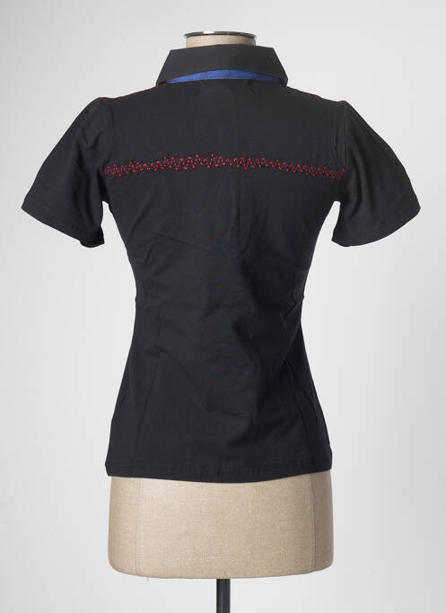 Polo noir HAKA DANCE pour femme