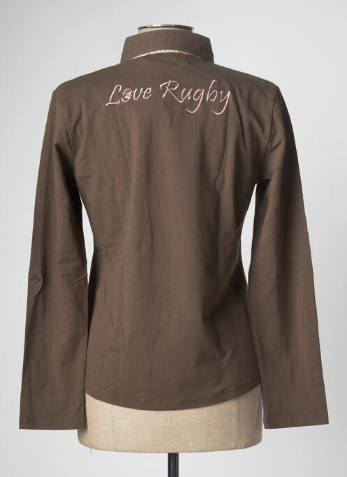 Polo vert COMPTOIR DU RUGBY pour femme