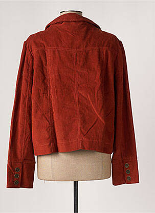 Veste casual col rond marron KALI YOG femme