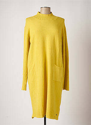 Robe pull jaune FELINO pour femme
