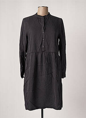 Robe mi-longue manches longues manches longues gris STREET ONE femme