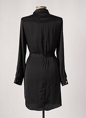 Robe courte manches longues manches longues noir ESQUALO femme