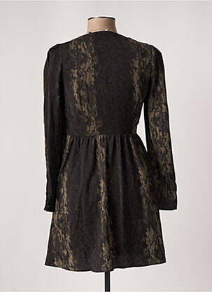 Robe courte coupe fluide manches longues vert LES P'TITES BOMBES femme