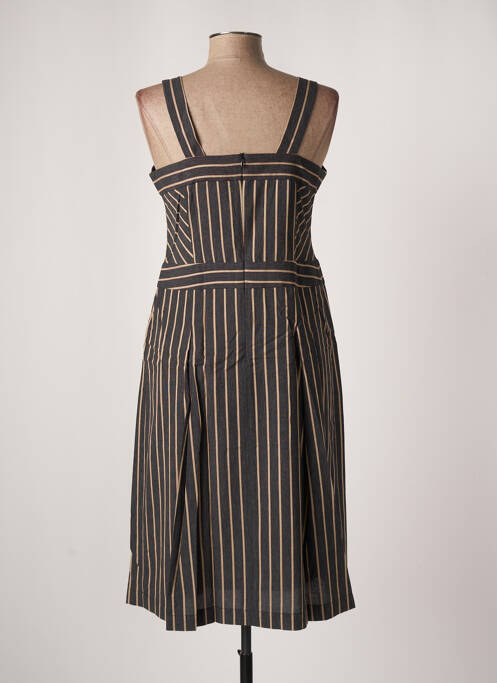 Robe mi-longue noir MAE MAHE pour femme