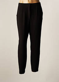 Pantalon chino poches taille haute noir FRANSA femme
