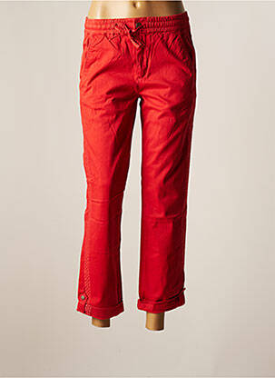 Pantalon droit stretch taille normale orange CREAM femme