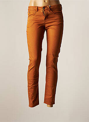 Jeans coupe slim marron CREAM femme