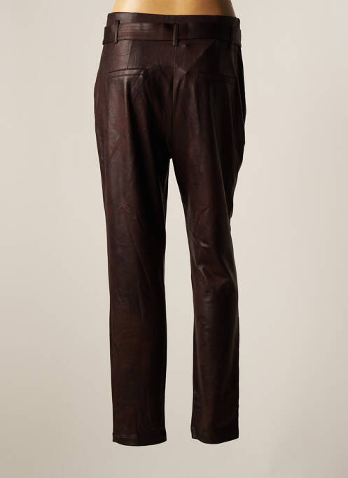 Pantalon slim marron EVA KAYAN pour femme