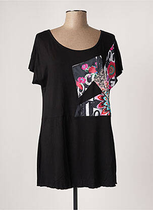 T-shirt noir ROSE POMME pour femme