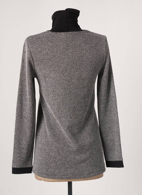 Pull col roulé gris SISTTER femme