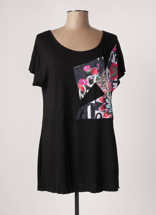 T-shirt noir ROSE POMME pour femme