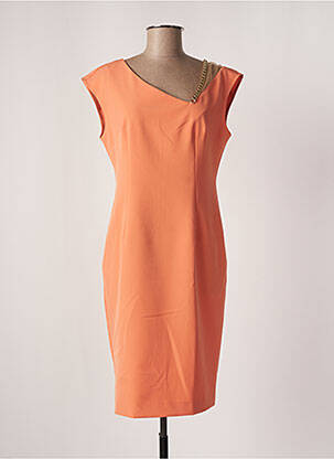 Robe mi-longue orange EDAS pour femme