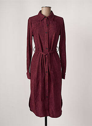 Robe mi-longue rouge LOTFY MANNER pour femme