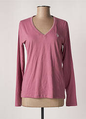 T-shirt violet U.S. POLO ASSN pour femme seconde vue