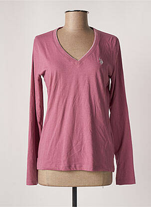 T-shirt violet U.S. POLO ASSN pour femme