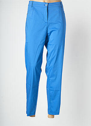 Pantalon droit bleu MALOKA pour femme