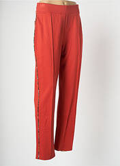 Pantalon droit orange MALOKA pour femme seconde vue