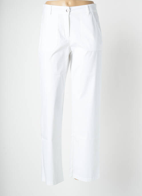 Pantalon droit blanc MALOKA pour femme
