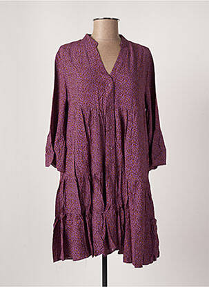 Robe mi-longue violet LAST QUEEN pour femme