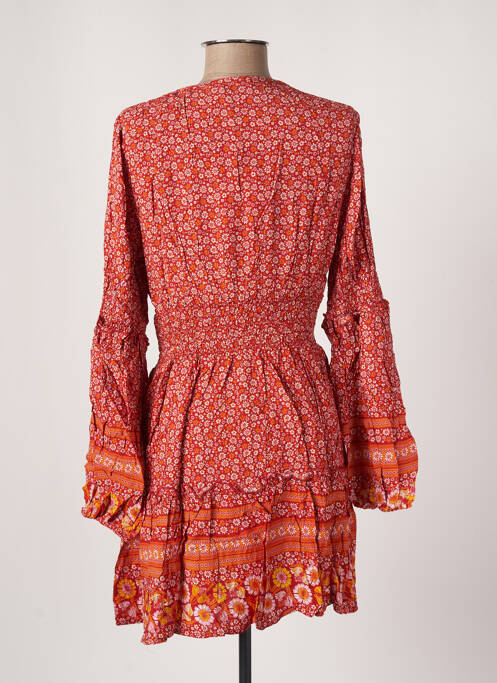 Robe courte marron LAST QUEEN pour femme