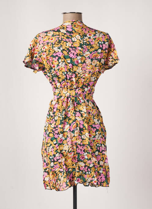 Robe mi-longue jaune C'FLO femme