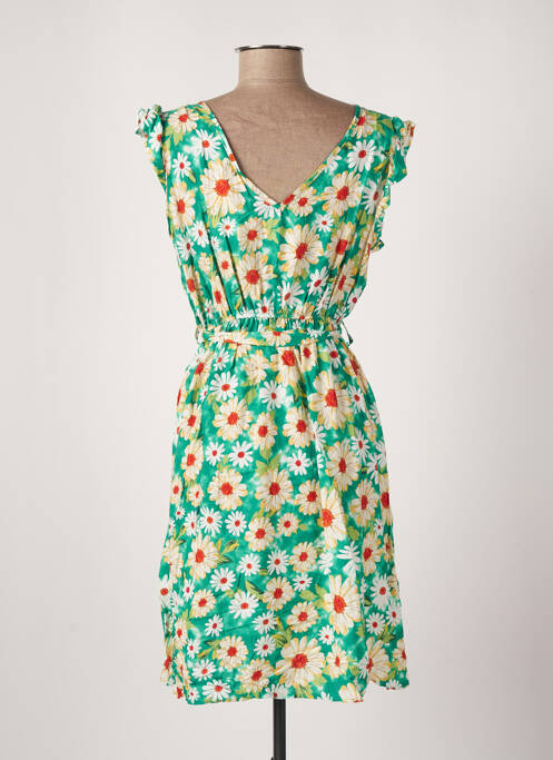 Robe mi-longue vert C'FLO pour femme