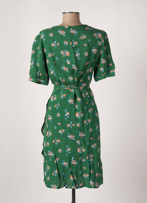 Robe mi-longue vert JCL pour femme