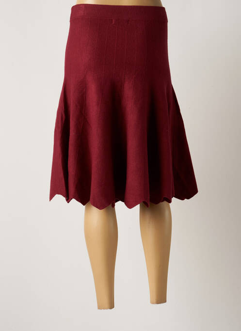 Jupe mi-longue rouge DAMOD femme