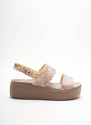 Sandales/Nu pieds beige CROCS pour femme