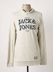 Sweat-shirt à capuche gris JACK & JONES pour garçon seconde vue