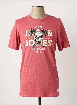 T-shirt rouge JACK & JONES pour garçon