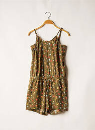 Combishort coupe cintrée fines bretelles vert NAME IT fille