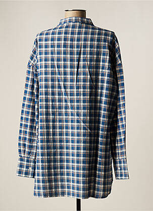 Tunique manches longues fermeture boutonnée sur le devant bleu CHARLIE JOE femme