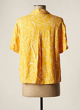 Top imprimé fantaisie manches courtes jaune ONE STEP femme