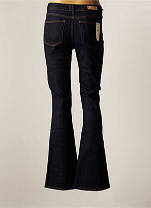 Jean coupe flare coupe droite évasée sur le bas taille haute bleu FIVE femme