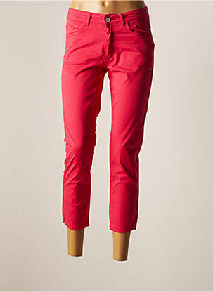 Pantacourt stretch taille normale rose PARA MI femme