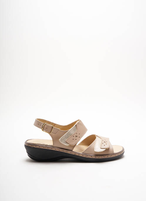 Sandales/Nu pieds beige FLEX'IS pour femme